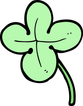 cartoon four leaf clover png