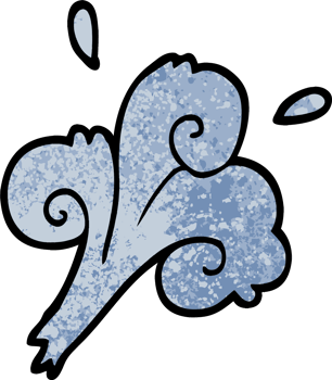 grunge textured illustration cartoon water waves png