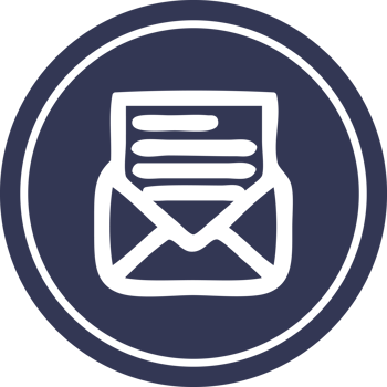 envelope letter circular icon png