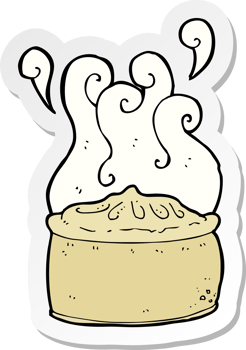 sticker of a cartoon pie png