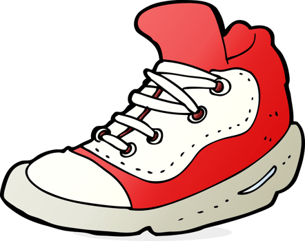 cartoon sneaker drawing png
