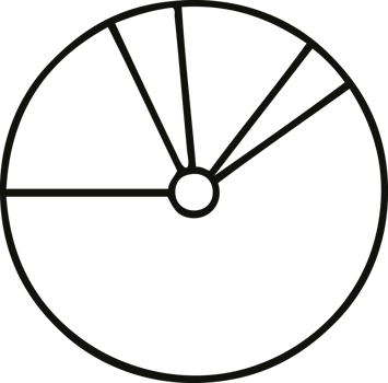line drawing cartoon pie chart png