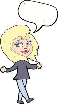 stress pro woman cartoon with speech bubble png