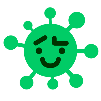 simple raised eyebrow virus png