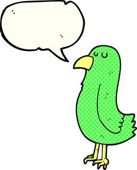 comic book speech bubble cartoon parrot png