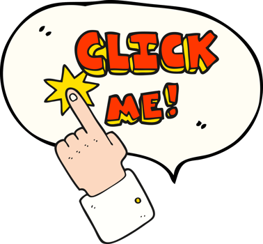 click me speech bubble cartoon sign png