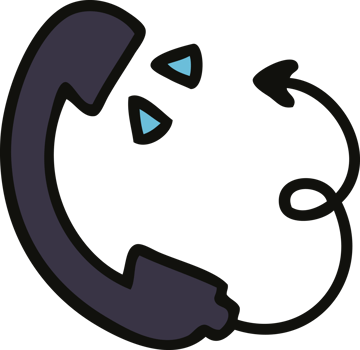 cute cartoon telephone handset png