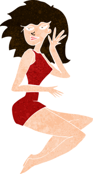 cartoon sexy woman png