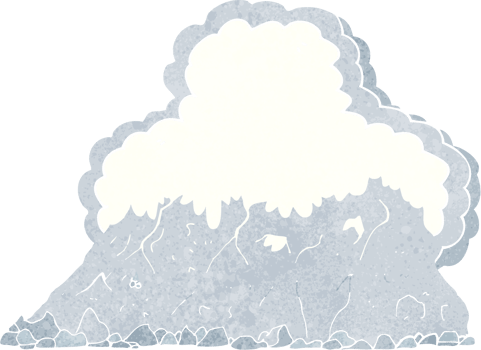 cartoon mountain range png