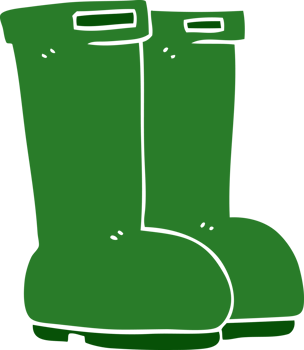 cartoon doodle wellingtons png