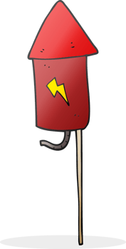 freehand drawn cartoon firework drawing png