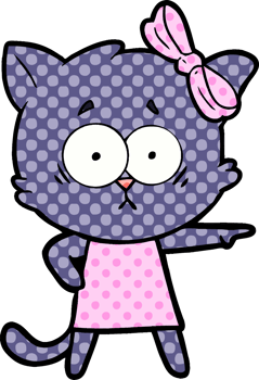 cartoon cat drawing png