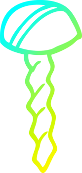 cold gradient line drawing cartoon screw png