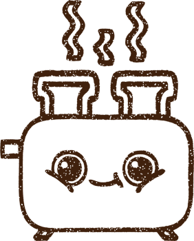 Toaster Charcoal Drawing png