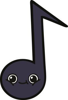 cute cartoon musical note png