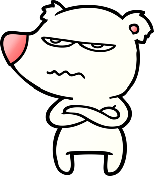polar bear cartoon drawing png