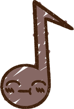Music Note Chalk Drawing png