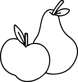 an apple and a pear png