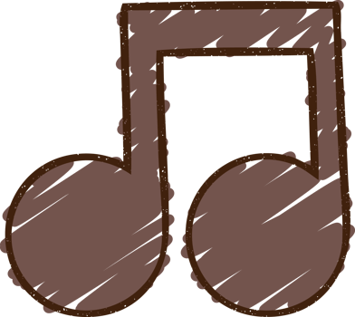 Music Note Chalk Drawing png