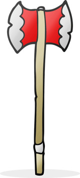 freehand drawn cartoon axe drawing png