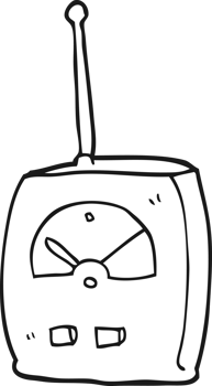 black and white cartoon science equipment png