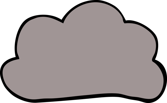 cartoon doodle weather cloud png