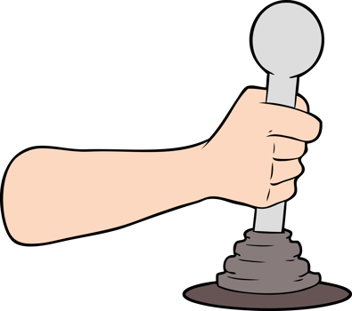 cartoon hand pulling lever drawing png