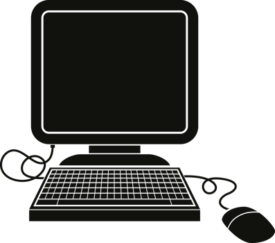 computer with mouse png