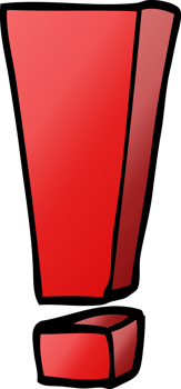 cartoon doodle exclamation mark png