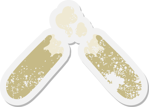 fresh baguette grunge sticker png