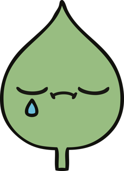 cute cartoon expressional leaf png