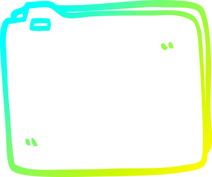 cold gradient line drawing cartoon paper file png