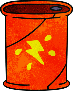 quirky hand drawn cartoon cola can png