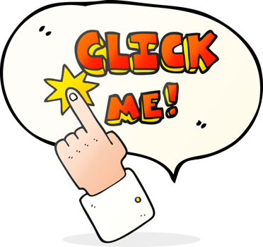 click me speech bubble cartoon sign png