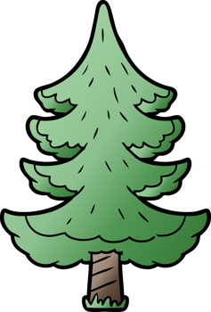 cartoon tree drawing png