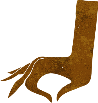 cartoon hand symbol png