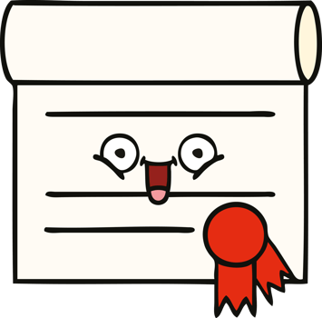 cute cartoon certificate png