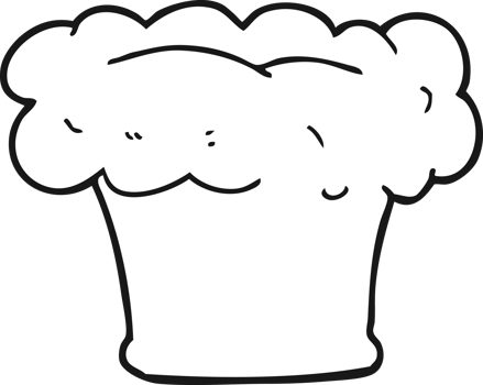 black and white cartoon loaf of bread png