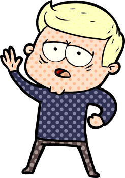 cartoon tired man drawing png