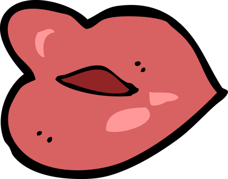 cartoon lips drawing png