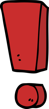 cartoon exclamation mark png
