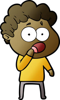 cartoon man gasping in surprise drawing png