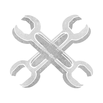 retro cartoon spanners png