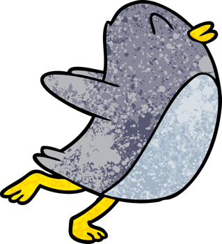 penguin jumping drawing png