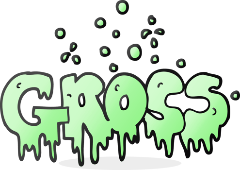 cartoon word gross png