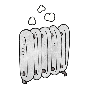 textured cartoon radiator png