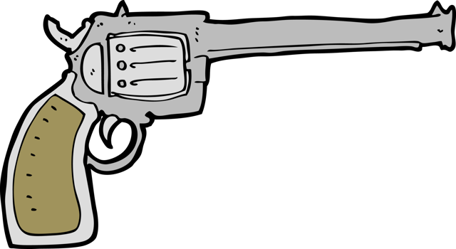 cartoon gun drawing png