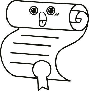 line drawing cartoon contract png