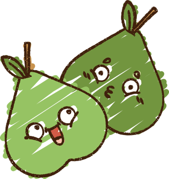 Pears Chalk Drawing png