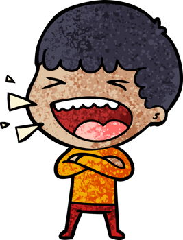 cartoon laughing man drawing png